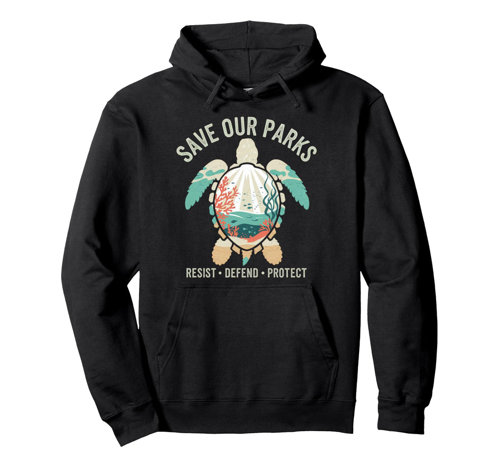 Save Our Parks Protect National Park Hoodie - Minimalist Print Unisex - T-Shirt, Sweatshirt, Hoodie