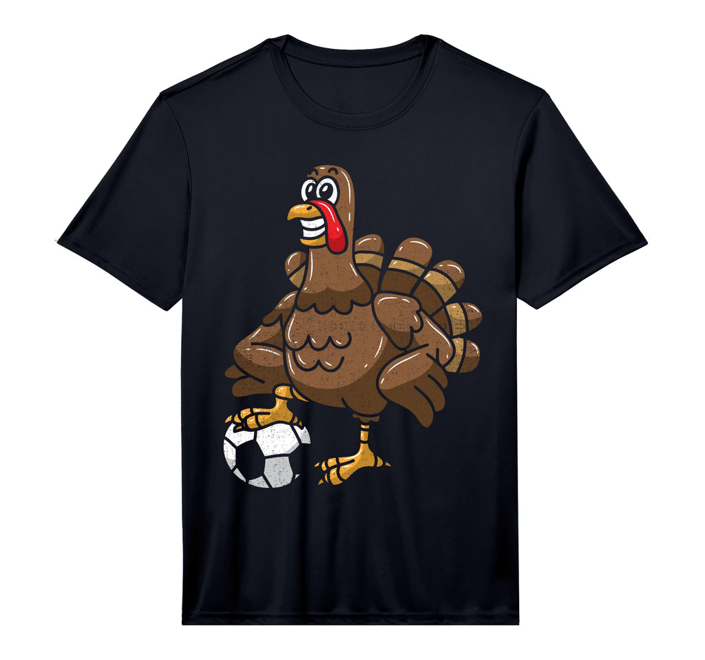 Thanksgiving Turkey Soccer Football T-Shirt - Graphic Print Men Women - T-Shirt, Sweatshirt, Hoodie