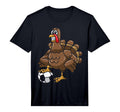 Thanksgiving Turkey Soccer Football T-Shirt - Graphic Print Men Women - T-Shirt, Sweatshirt, Hoodie