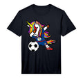 Dabbing Unicorn Belize Football T-Shirt - Novelty Apparel for Adults - T-Shirt, Sweatshirt, Hoodie