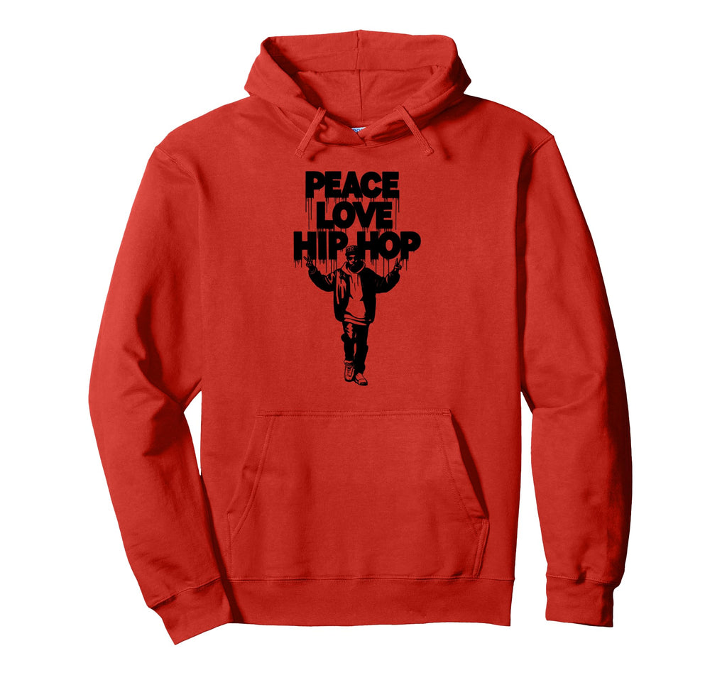 Peace Love Hip Hop Shirts Hip Hop 90S Hoodie - Fun Novelty Design Unisex - T-Shirt, Sweatshirt, Hoodie