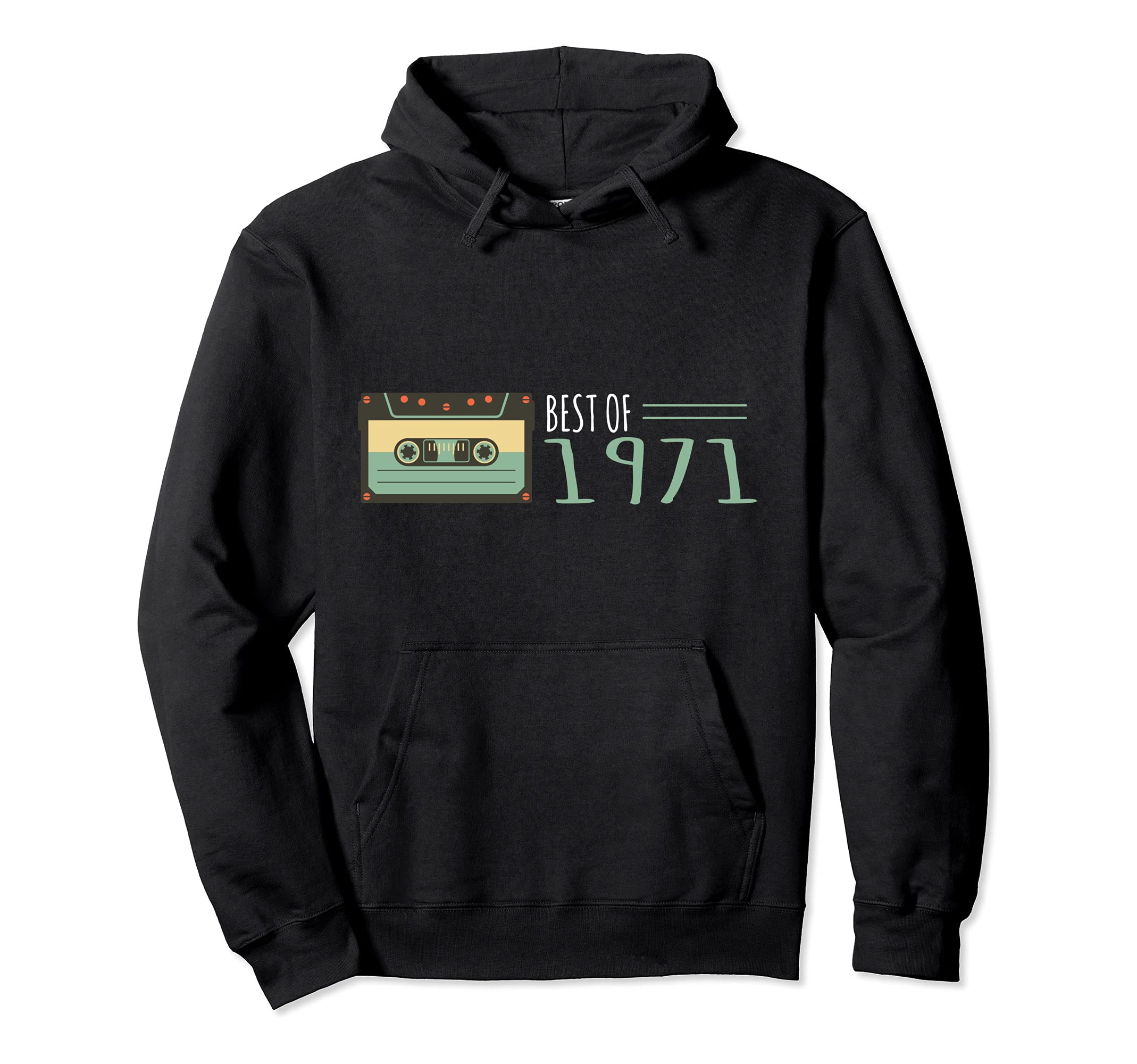 Best 1971 Cassette Tape Birthday Hoodie - Novelty Apparel Men Women - T-Shirt, Sweatshirt, Hoodie