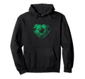 Soccer Ball Green Color Heart Mom Fan Parent Hoodie - Graphic Print Unisex - T-Shirt, Sweatshirt, Hoodie