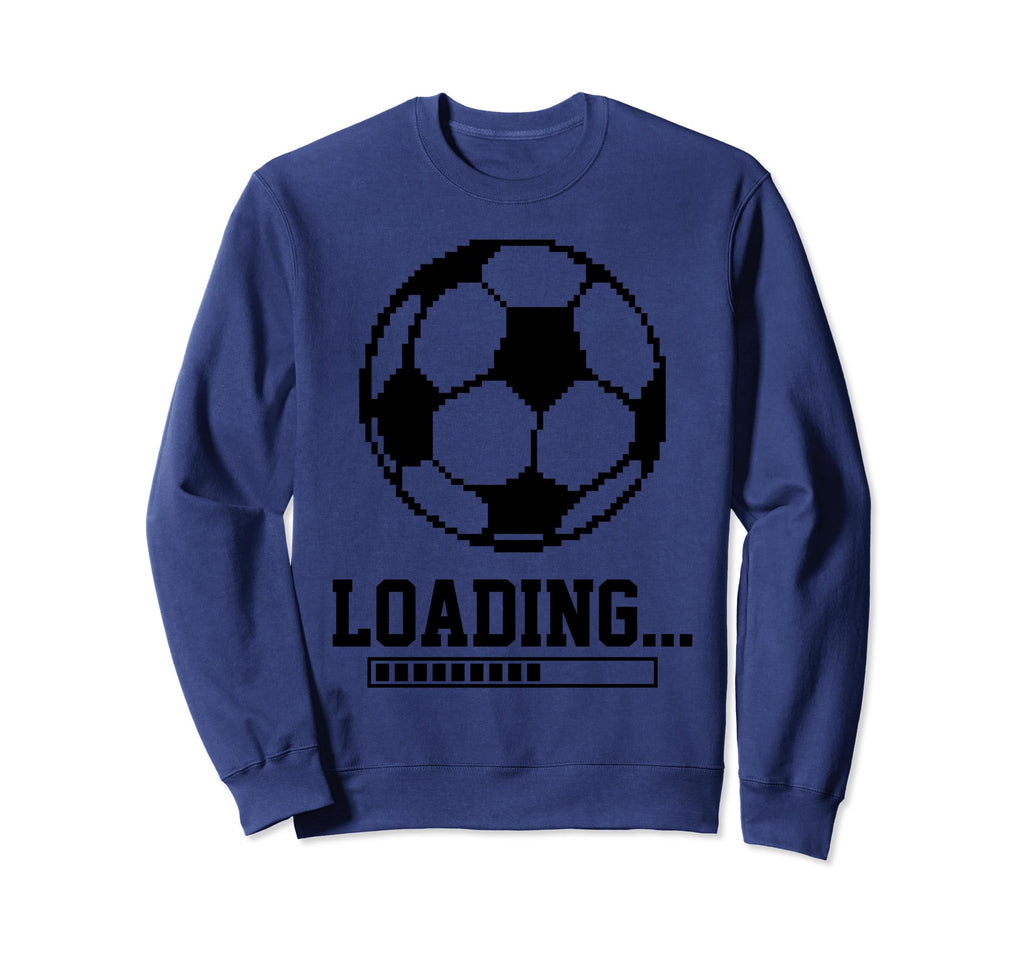 Loading Pixelated Soccer Ball Sweatshirt - Minimalist Print for Adults - T-Shirt, Sweatshirt, Hoodie