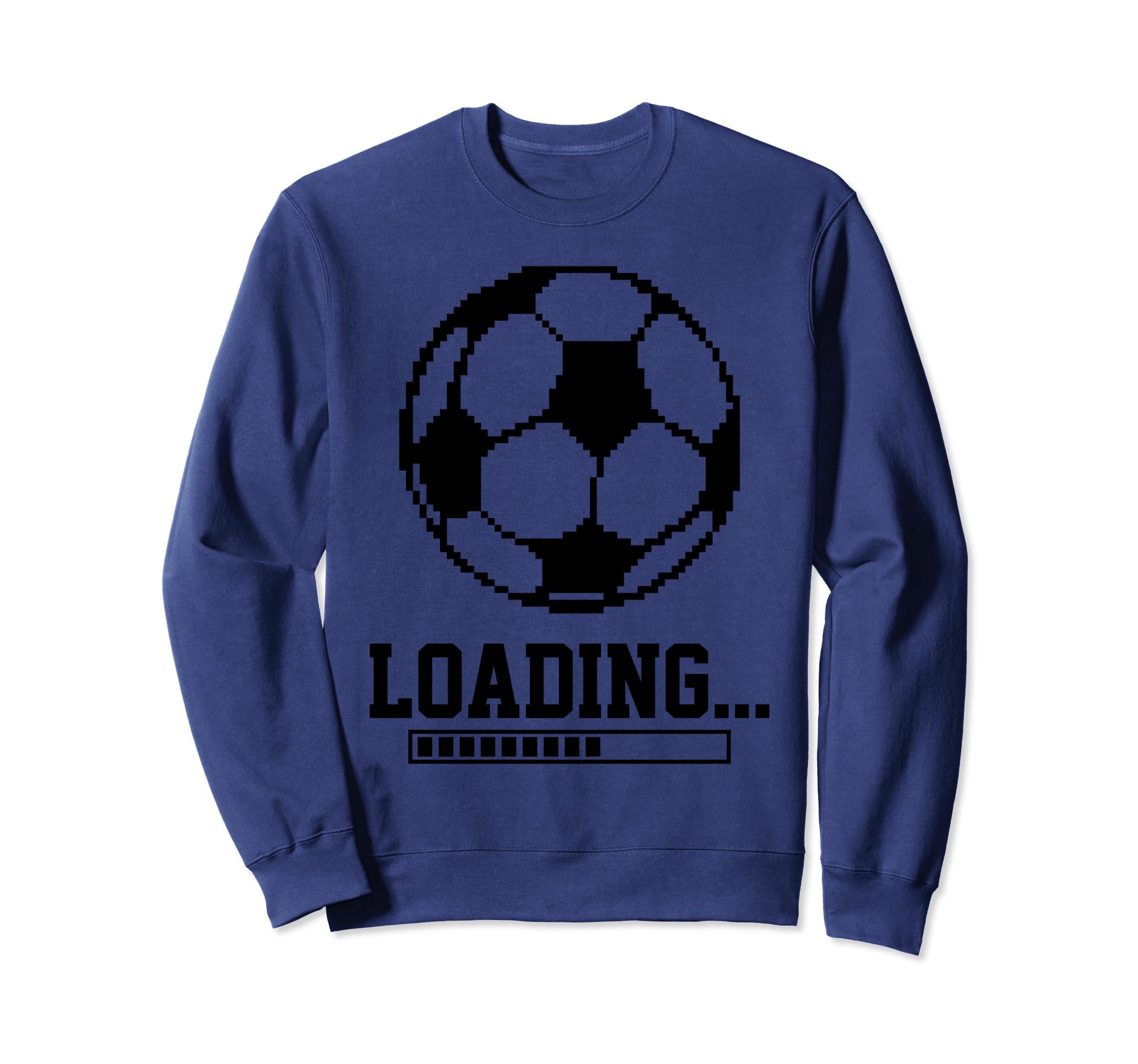 Loading Pixelated Soccer Ball Sweatshirt - Minimalist Print for Adults - T-Shirt, Sweatshirt, Hoodie
