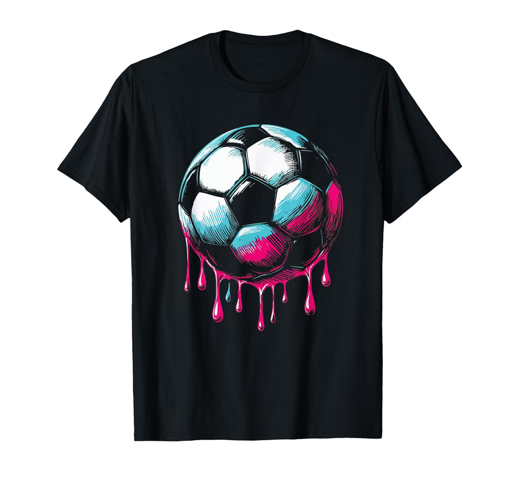 Soccer Ball Drip T-Shirt - Aesthetic Graphic Men Women - T-Shirt, Sweatshirt, Hoodie