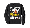 Pop Pop My Favorite Baseball Soccer Sweatshirt - Unique Graphic Unisex - T-Shirt, Sweatshirt, Hoodie