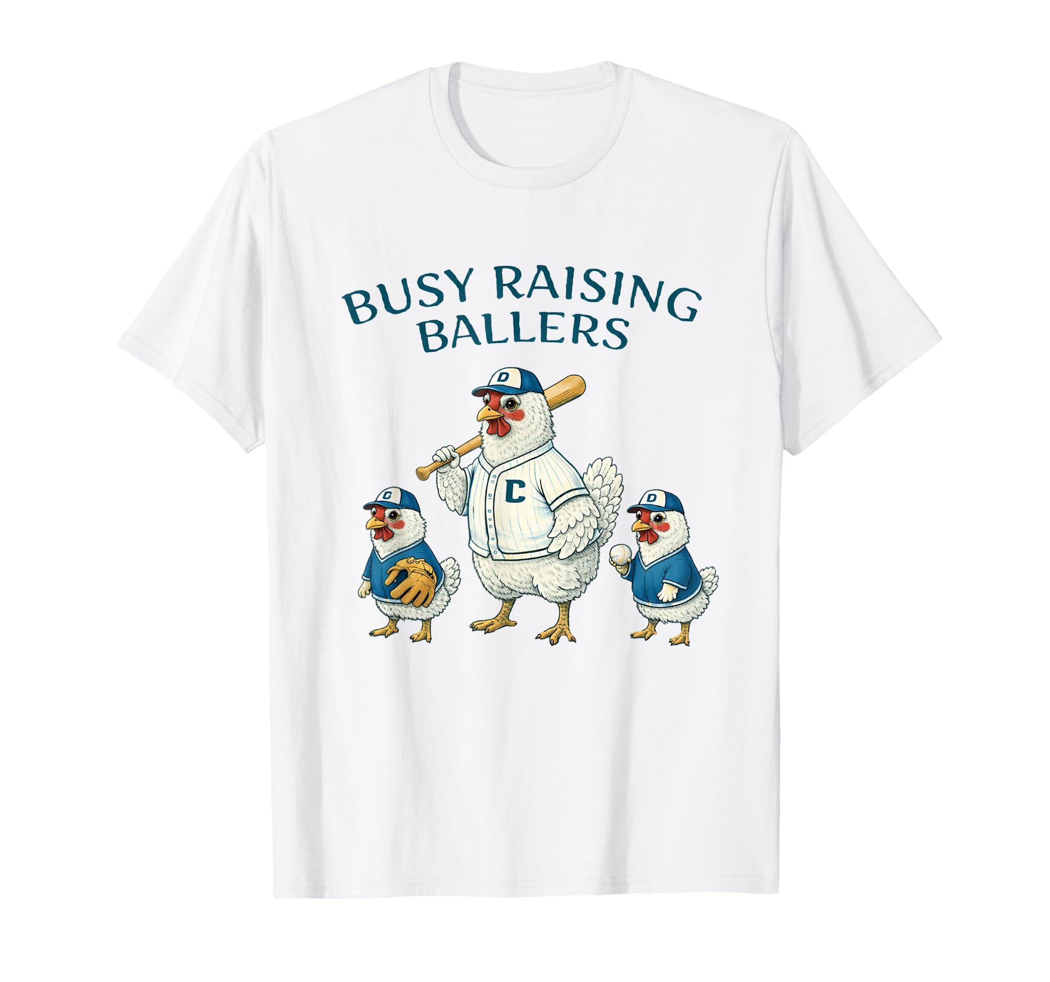 Busy Raising Baller Baseball Softball T-Shirt - Novelty Apparel Men Women - T-Shirt, Sweatshirt, Hoodie