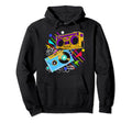 80S 90S Music Aesthetic Boombox Cassette Hoodie - Minimalist Print Unisex - T-Shirt, Sweatshirt, Hoodie