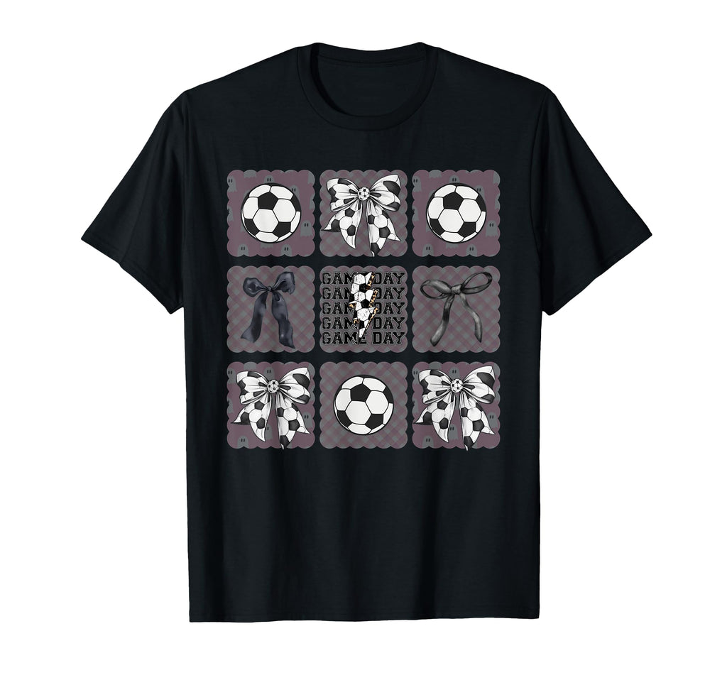Coquette Bow Preppy Soccer T-Shirt - Fun Novelty Design for Adults - T-Shirt, Sweatshirt, Hoodie