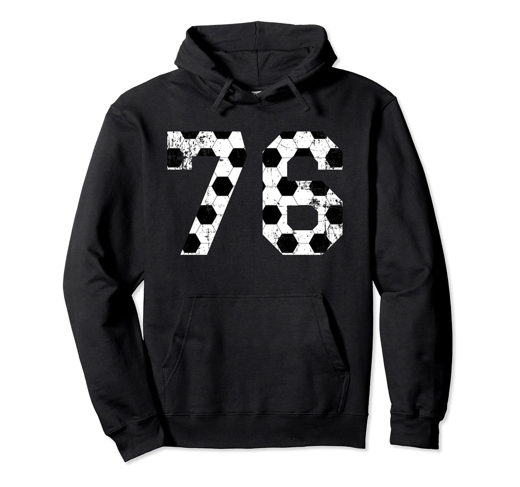 Soccer 76 Jersey Number Hoodie - Custom Art Print for Adults - T-Shirt, Sweatshirt, Hoodie