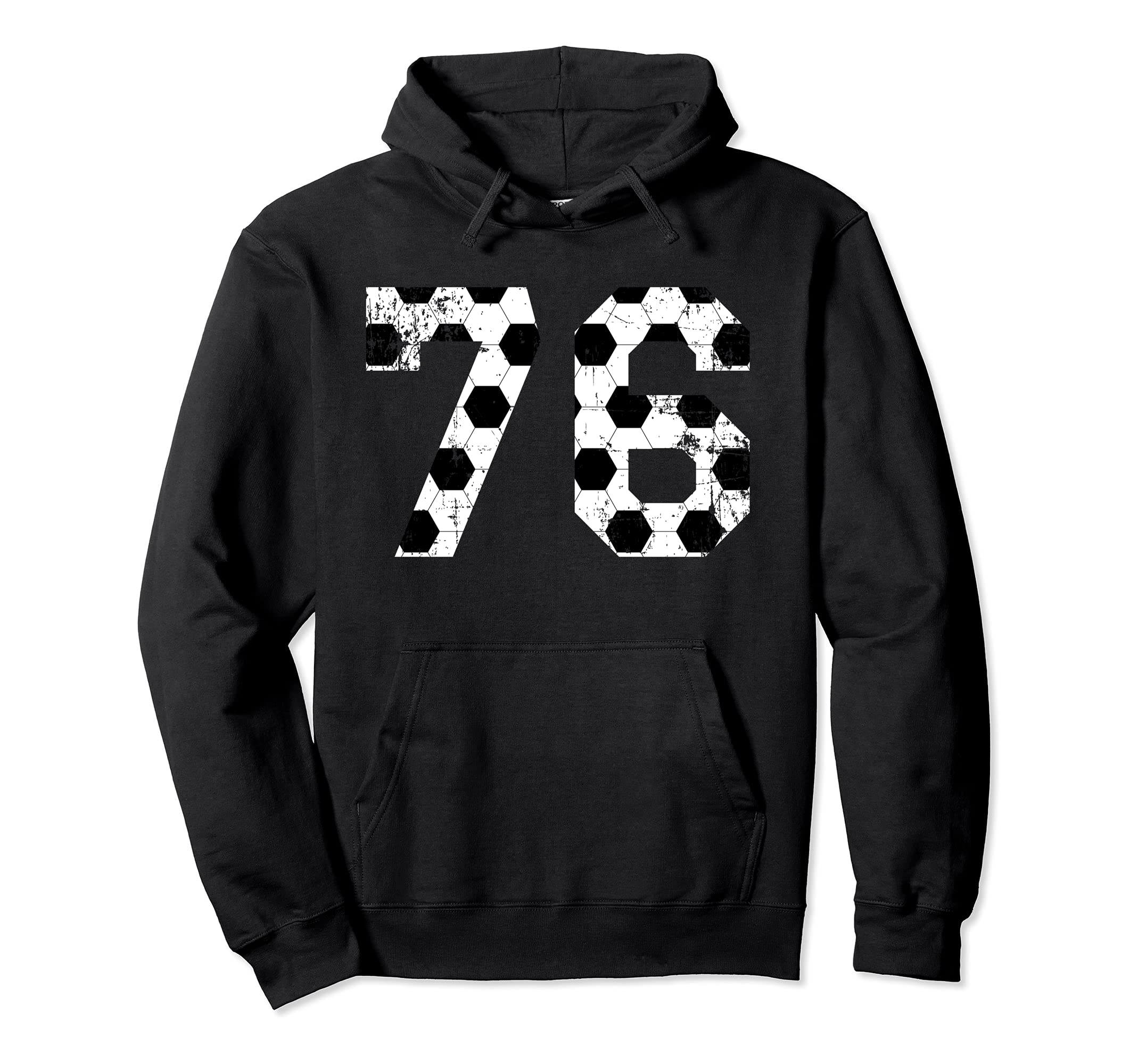 Soccer 76 Jersey Number Hoodie - Custom Art Print for Adults - T-Shirt, Sweatshirt, Hoodie