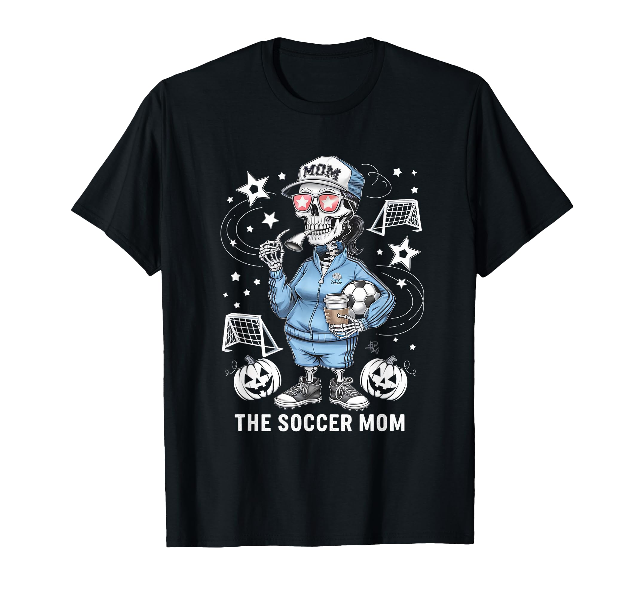 Soccer Mom Skeletton Halloween Soccer T-Shirt - Unique Graphic Men Women - T-Shirt, Sweatshirt, Hoodie