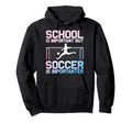 Funny Soccer Art Gag Soccer Player Hoodie - Aesthetic Graphic Men Women - T-Shirt, Sweatshirt, Hoodie