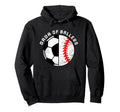 Dada Ballers Funny Soccer Baseball Dad Hoodie - Graphic Print for Adults - T-Shirt, Sweatshirt, Hoodie