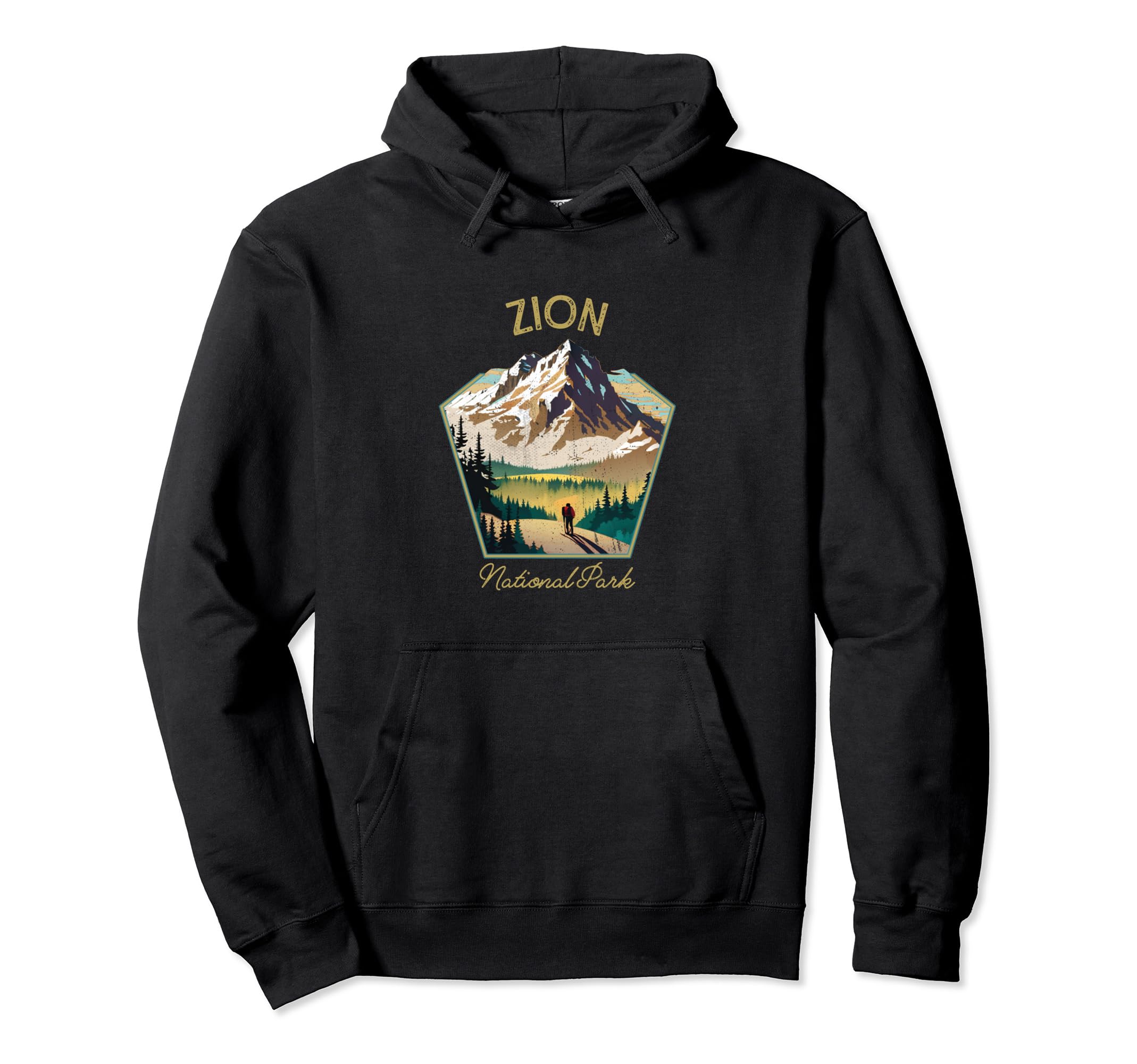 Zion National Park Souvenir Hoodie - Custom Art Print Unisex - T-Shirt, Sweatshirt, Hoodie