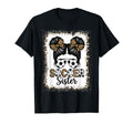 Soccer Sister Leopard Bun Player T-Shirt - Streetwear Style for Adults - T-Shirt, Sweatshirt, Hoodie