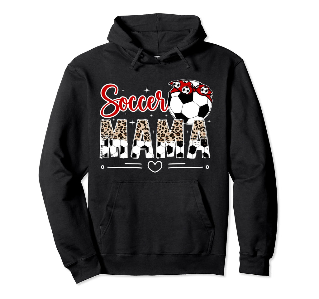 Soccer Mama Leopard Soccer Mom Hoodie - Casual Everyday Wear for Adults - T-Shirt, Sweatshirt, Hoodie