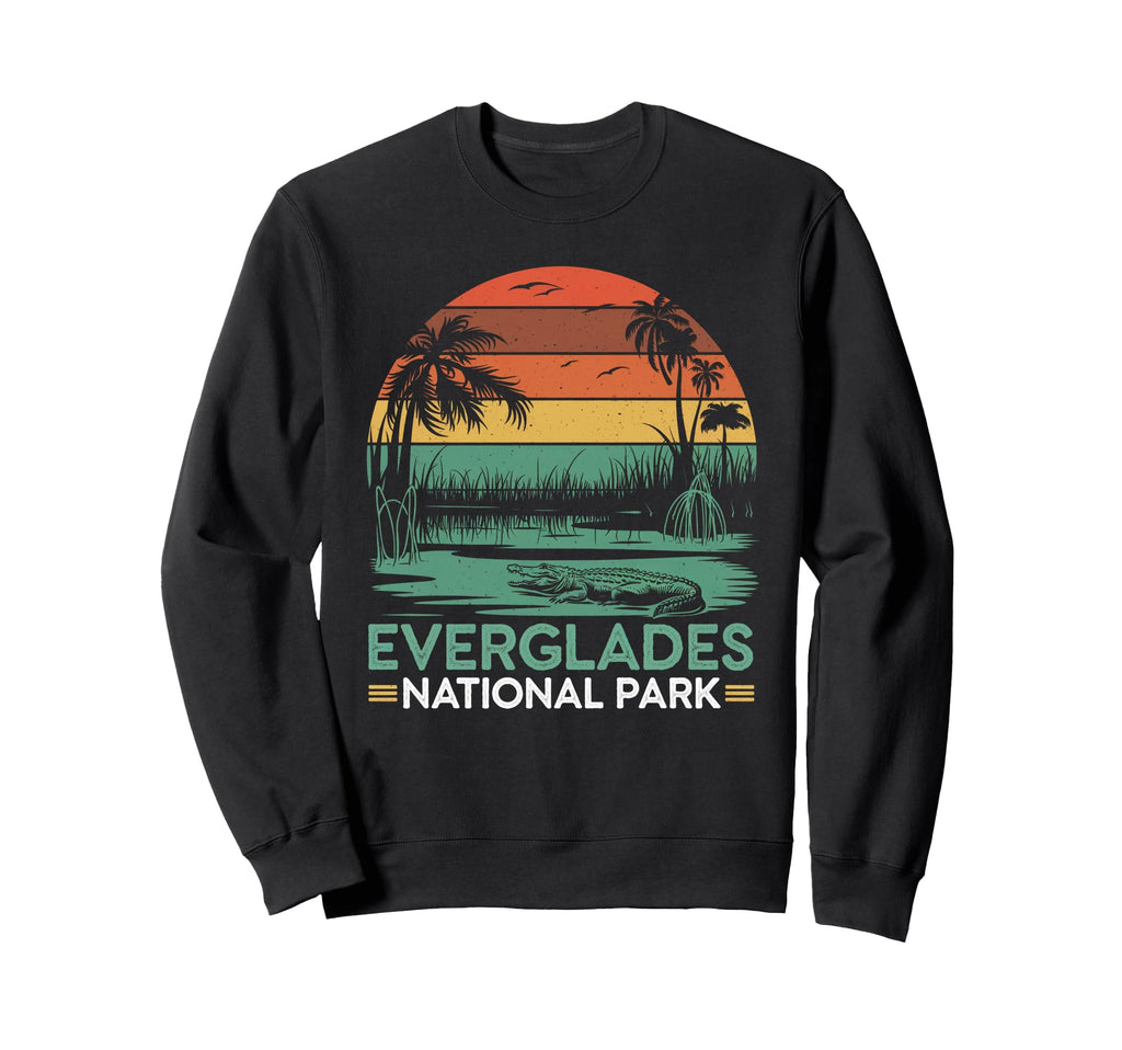Everglades National Park Florida Sweatshirt - Minimalist Print for Adults - T-Shirt, Sweatshirt, Hoodie