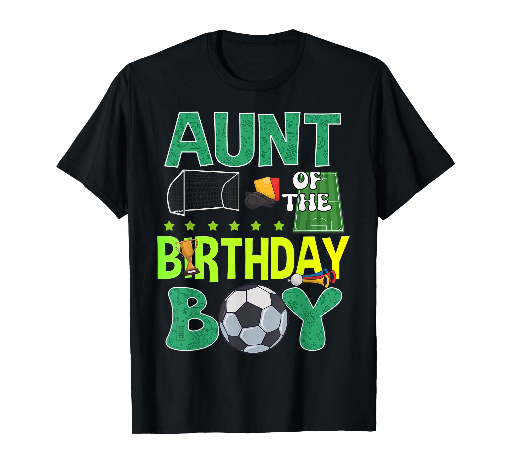 Soccer Goal Birthday Party Trophy Ball T-Shirt - Trendy Graphic for Adults - T-Shirt, Sweatshirt, Hoodie
