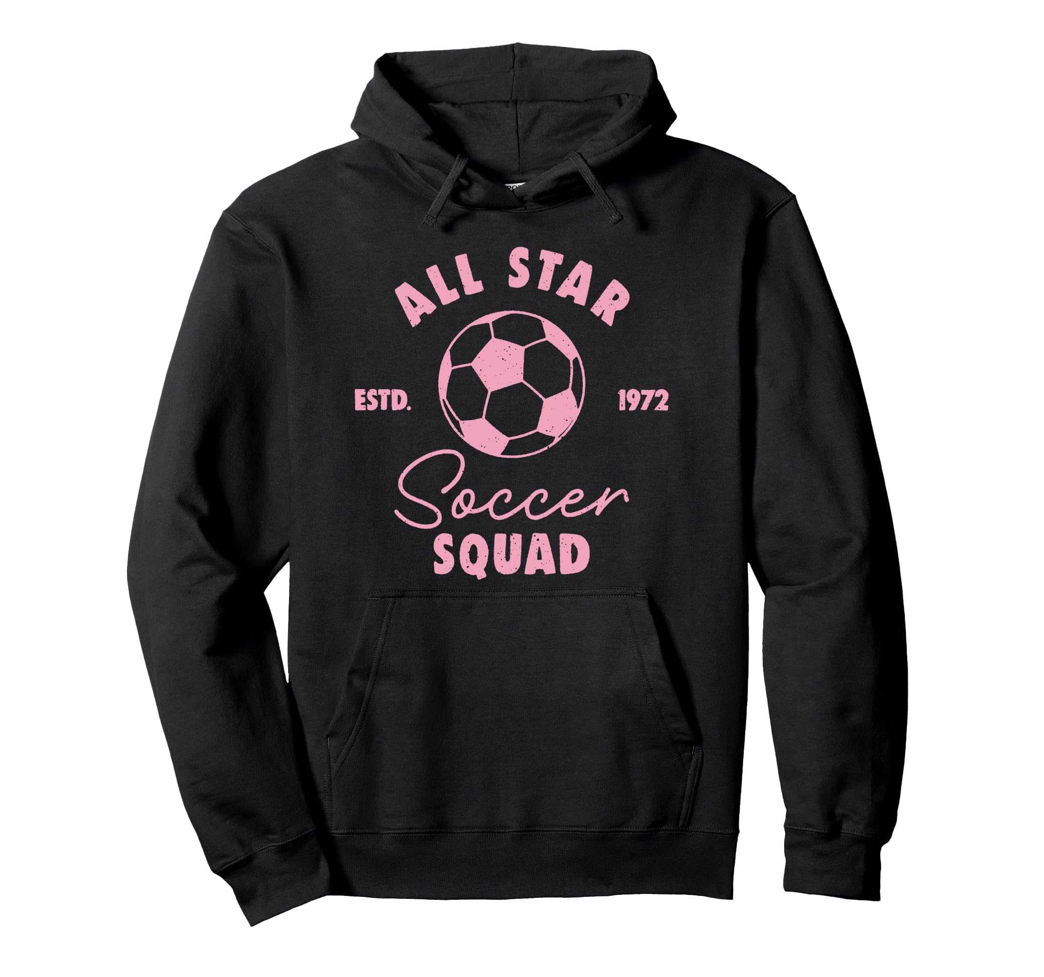 Trendy All Star Soccer Squad Est 1972 Hoodie - Unique Graphic Men Women - T-Shirt, Sweatshirt, Hoodie