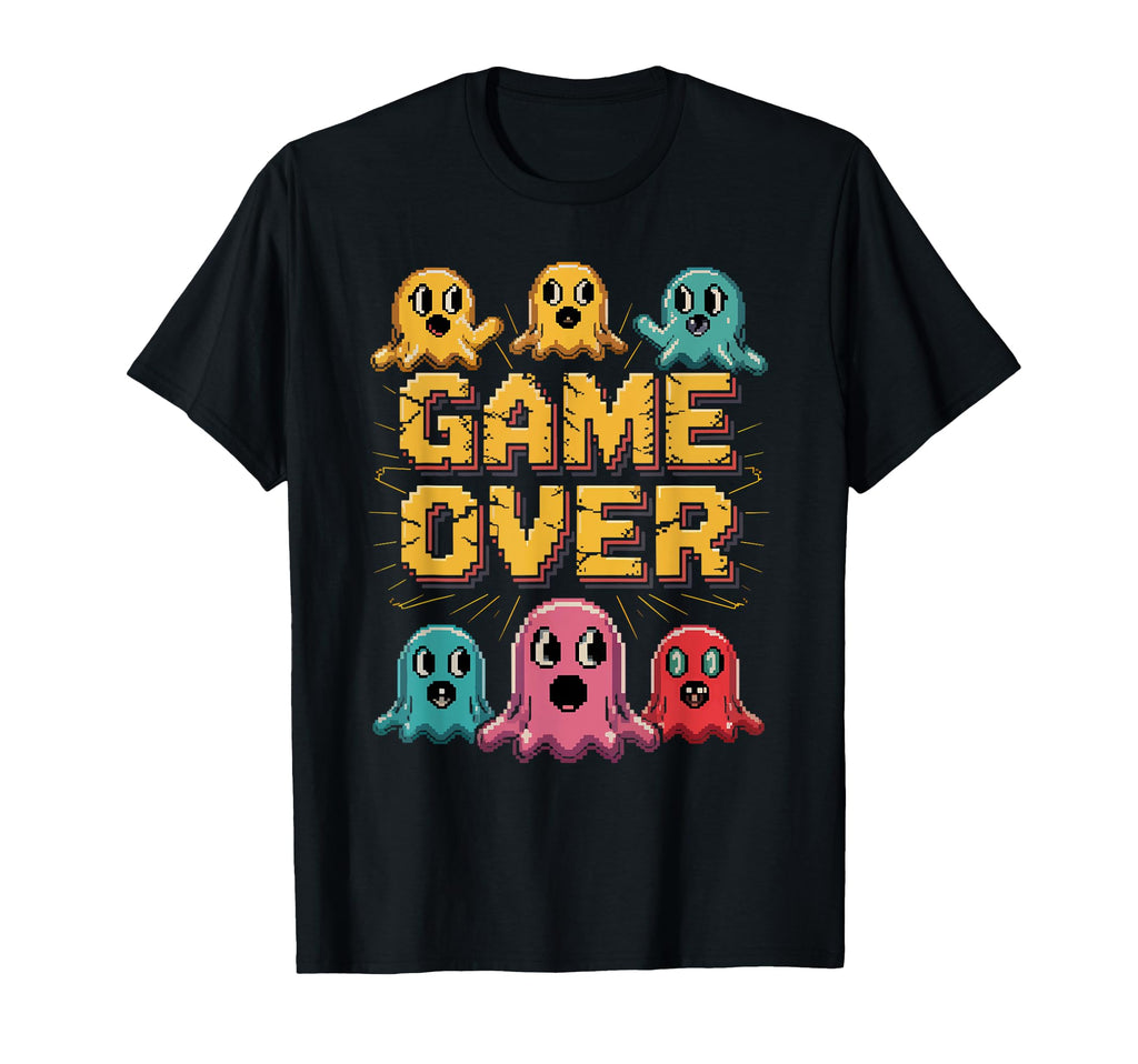 Video Game Ghost Arcade Gaming Novelty T-Shirt - Minimalist Print Unisex - T-Shirt, Sweatshirt, Hoodie