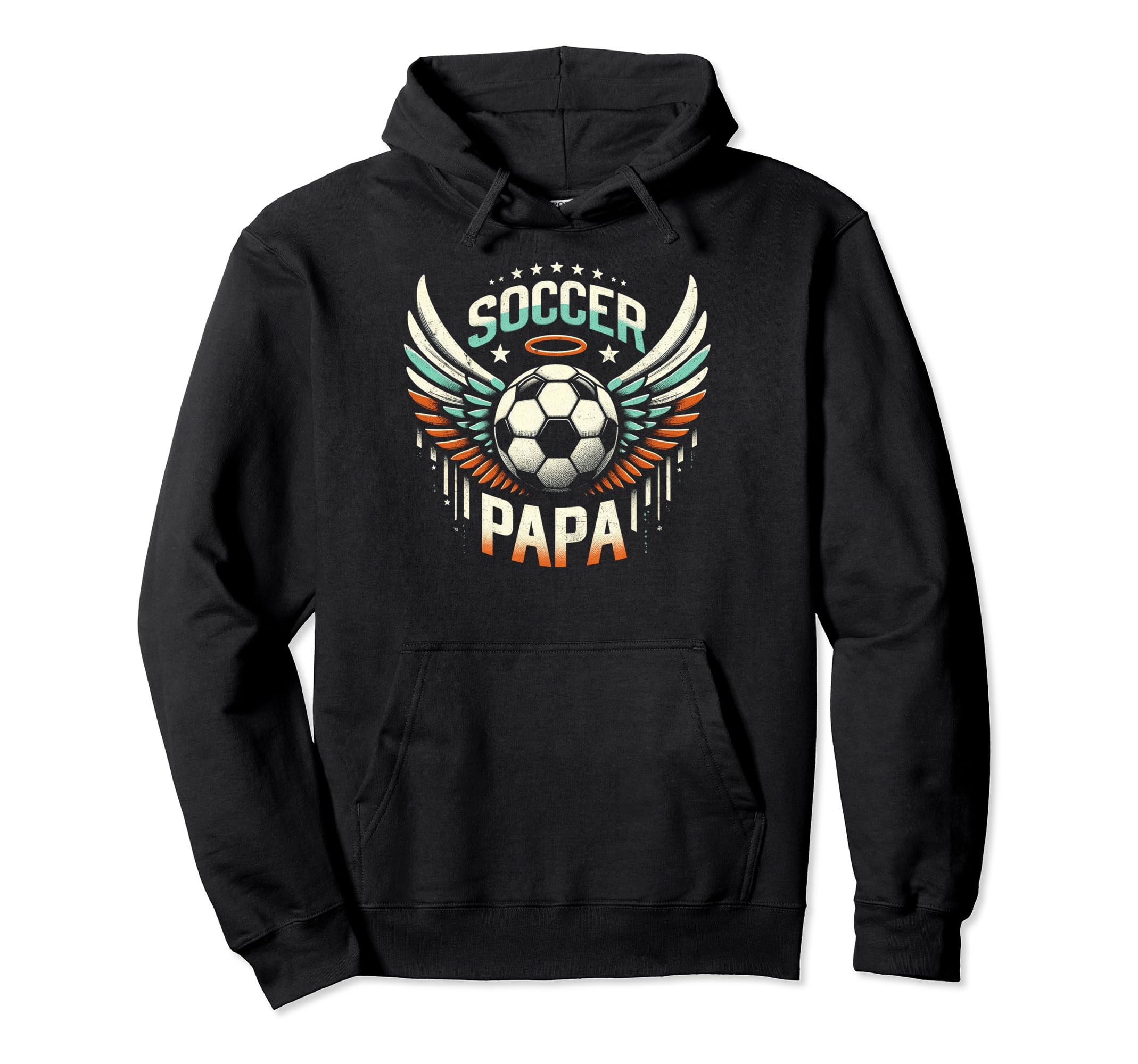 Soccer Papa Family Matching Dad Fathers Hoodie - Unique Graphic Men Women - T-Shirt, Sweatshirt, Hoodie