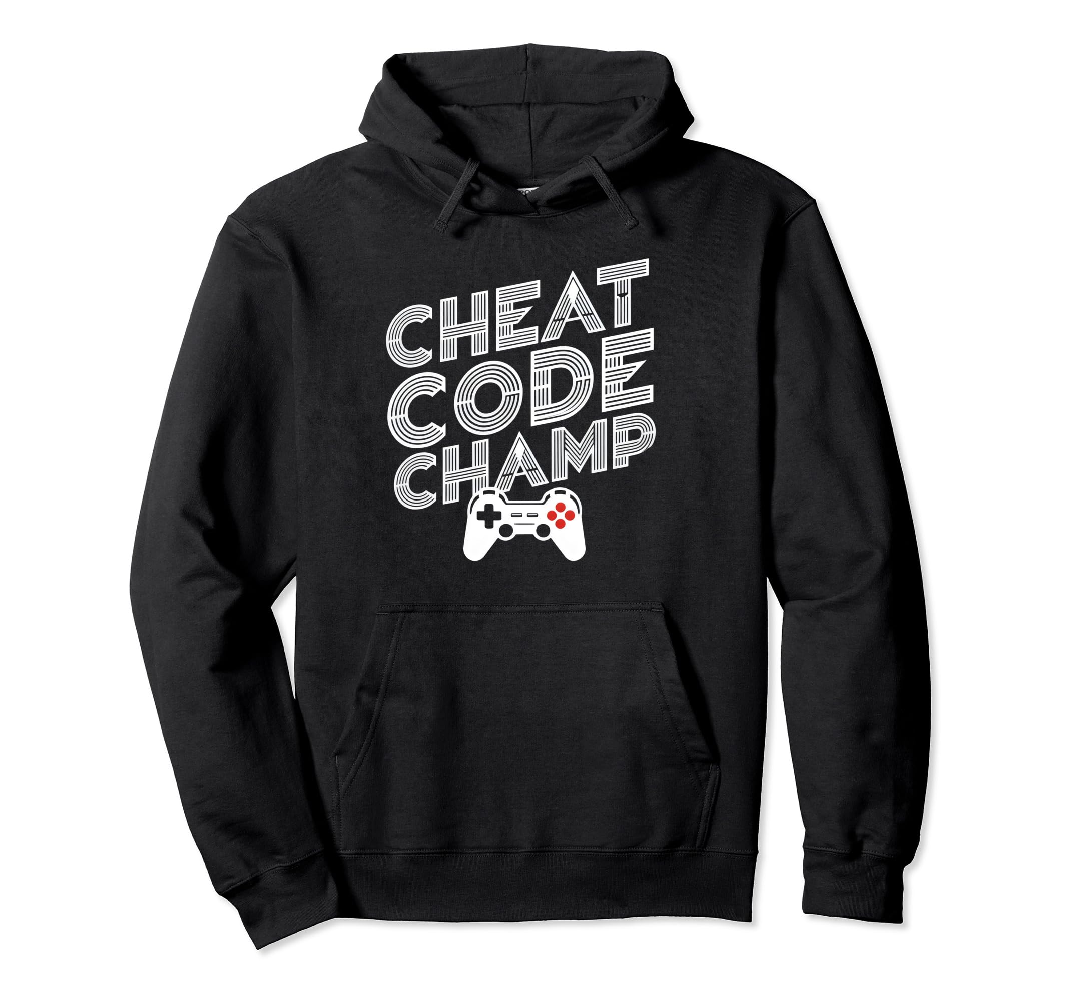 Gamer 80S 90S Arcade Cheat Code Gaming Hoodie - Graphic Print for Adults - T-Shirt, Sweatshirt, Hoodie