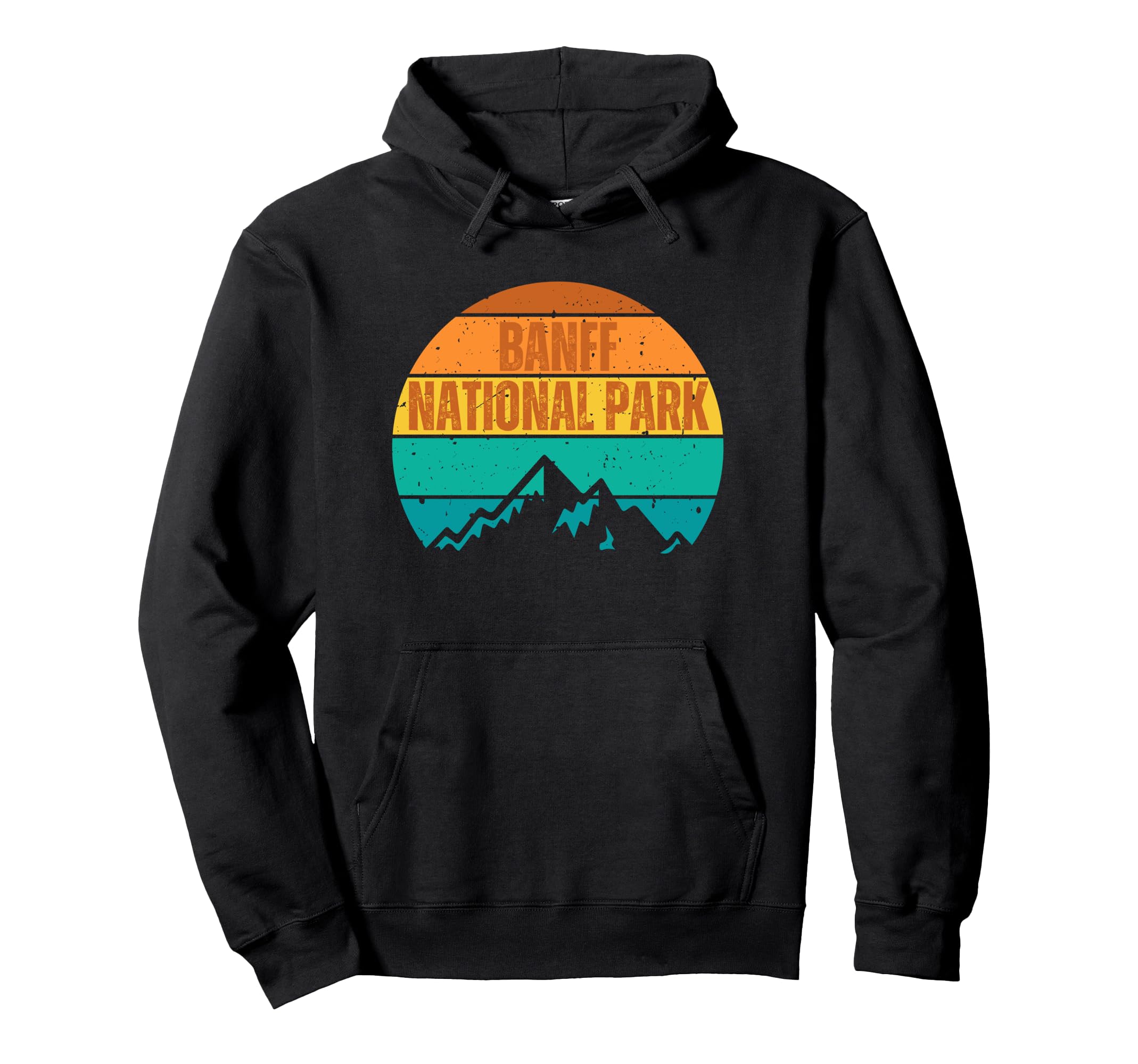 Banff National Park Sunset Mountains Hoodie - Minimalist Print Unisex - T-Shirt, Sweatshirt, Hoodie