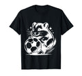Hamster Soccer Player Ball Silhouette T-Shirt - Minimalist Print Men Women - T-Shirt, Sweatshirt, Hoodie