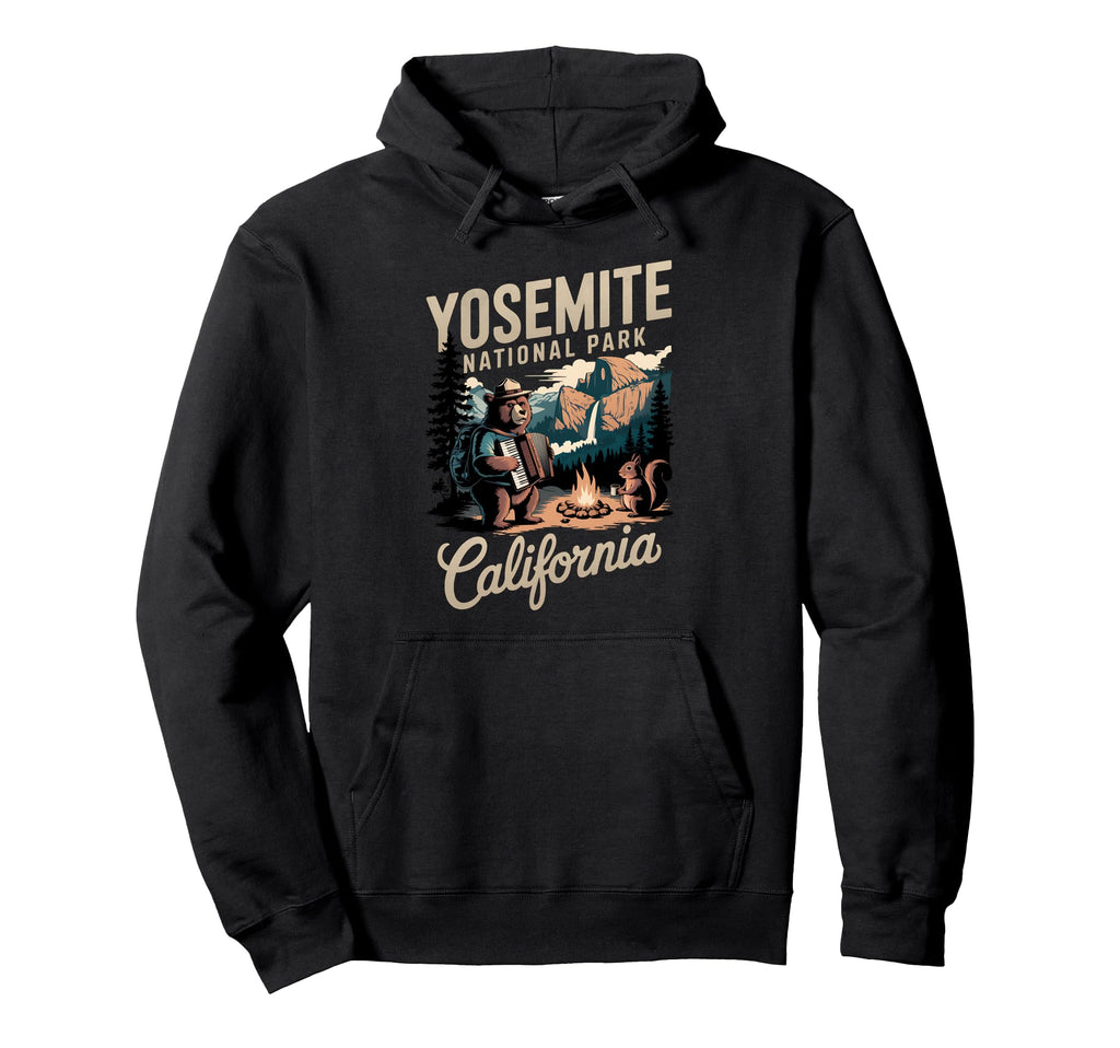 Travel Adventure Yosemite National Park Hoodie - Trendy Graphic Men Women - T-Shirt, Sweatshirt, Hoodie