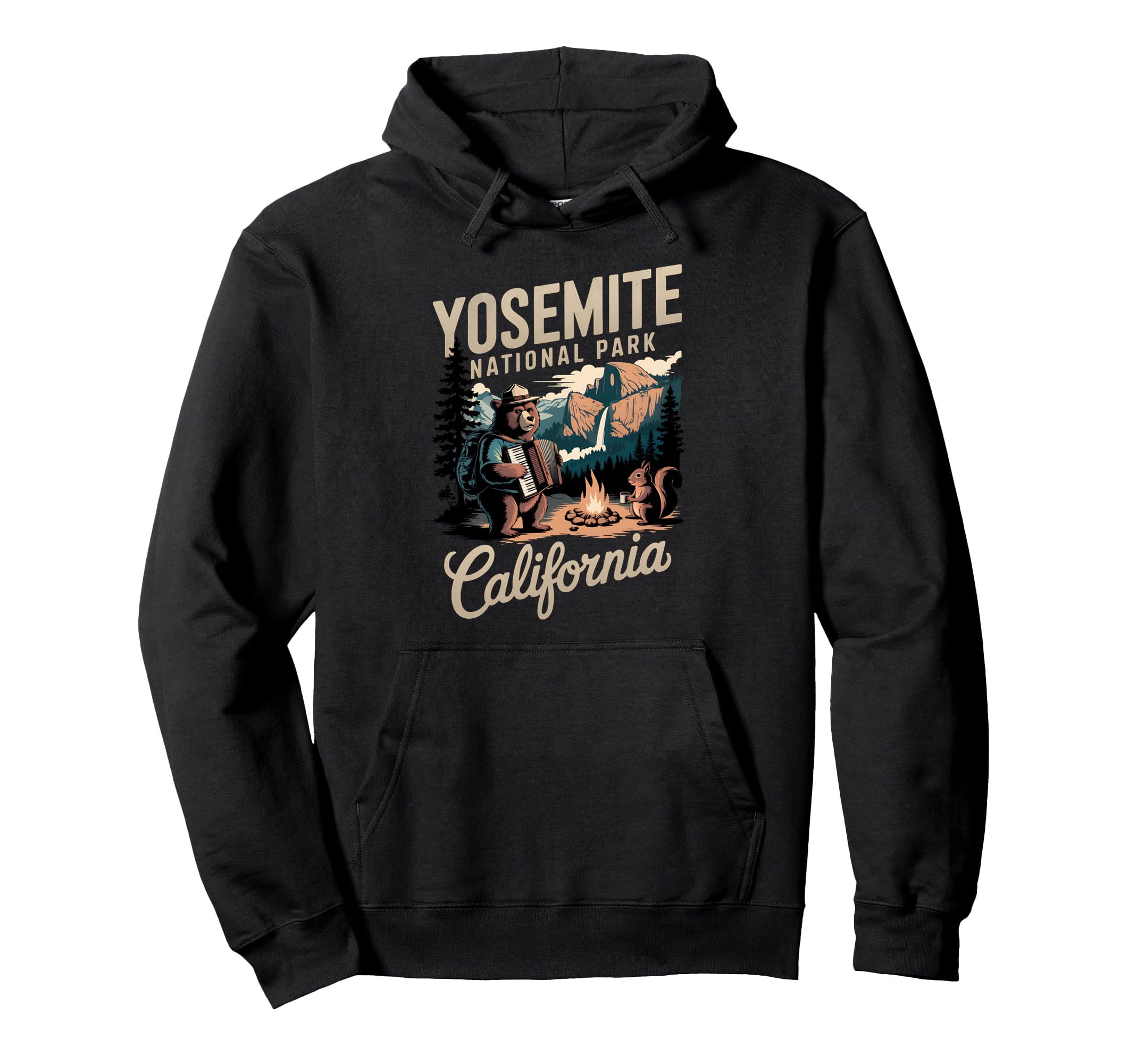 Travel Adventure Yosemite National Park Hoodie - Trendy Graphic Men Women - T-Shirt, Sweatshirt, Hoodie