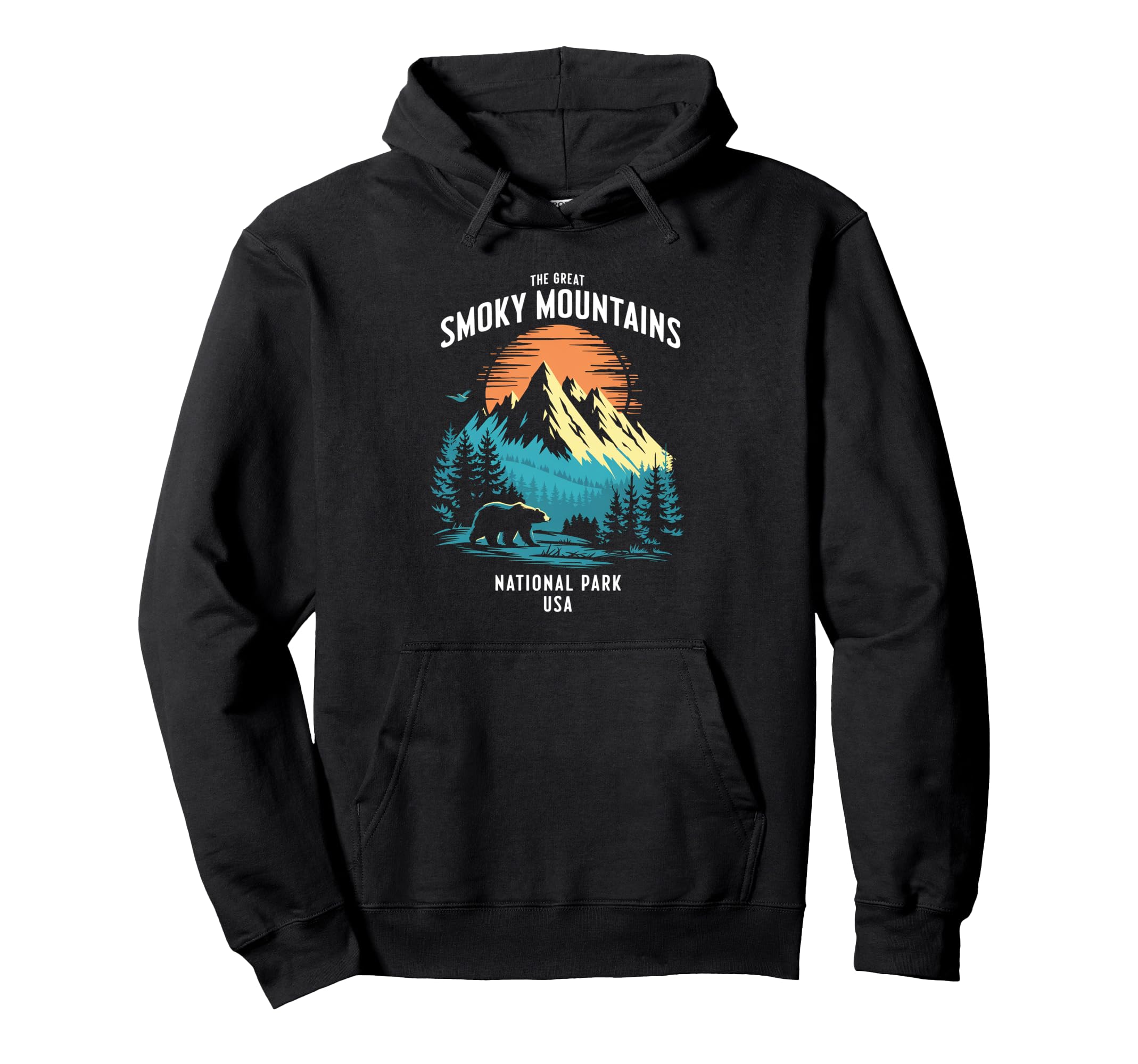 Great Smoky Mountains National Park Hoodie - Graphic Print Men Women - T-Shirt, Sweatshirt, Hoodie