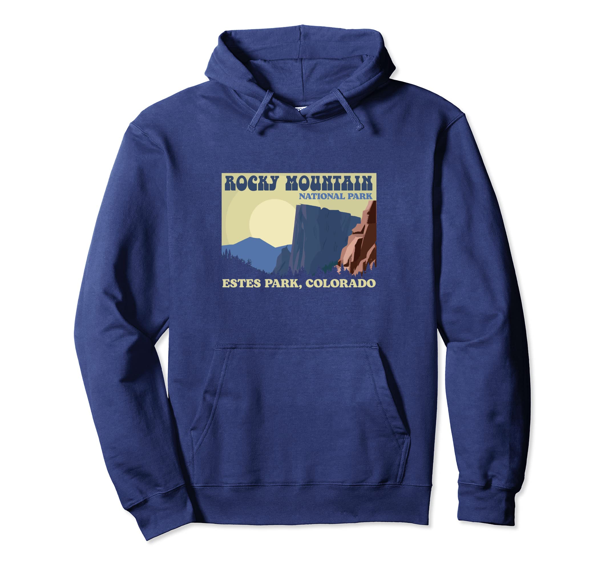 Rocky Mountain National Park Wpa Estes Park Hoodie - Novelty Apparel Unisex - T-Shirt, Sweatshirt, Hoodie