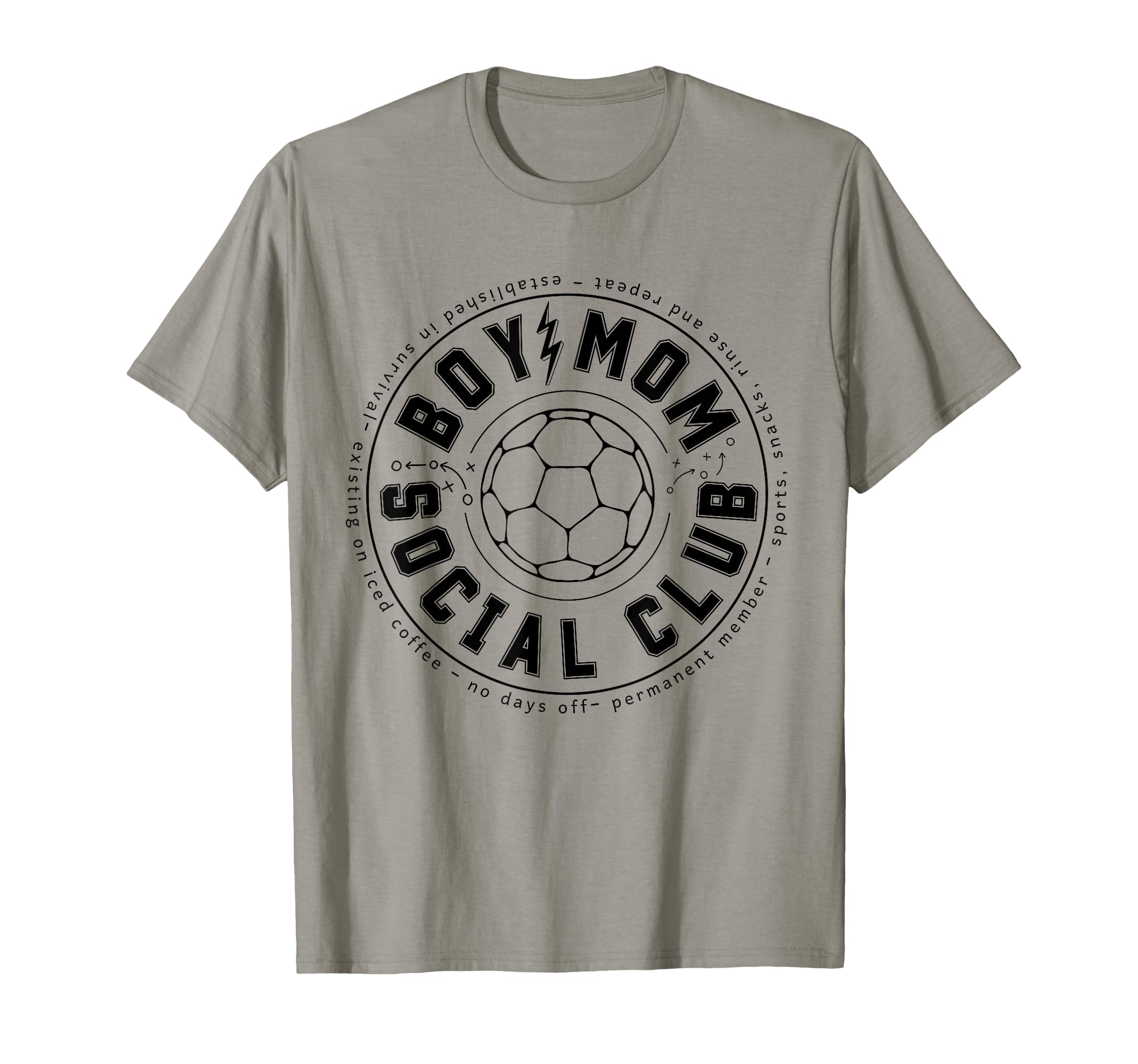 Soccer Mom Social Club Sports Game Day T-Shirt - Trendy Graphic for Adults - T-Shirt, Sweatshirt, Hoodie