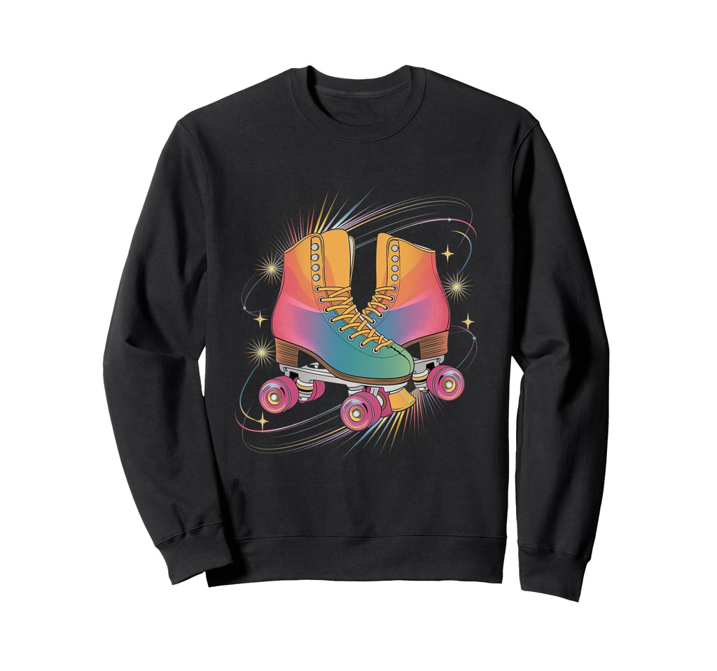Roller Skate Vibes 80S Colorful Sweatshirt - Aesthetic Graphic Men Women - T-Shirt, Sweatshirt, Hoodie