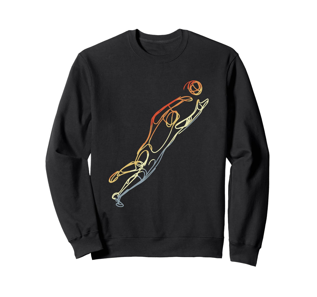 Soccer Goalkeeper Sketch Sweatshirt - Graphic Print for Adults - T-Shirt, Sweatshirt, Hoodie