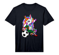 Dabbing Unicorn Algeria Soccer T-Shirt - Fun Novelty Design for Adults - T-Shirt, Sweatshirt, Hoodie
