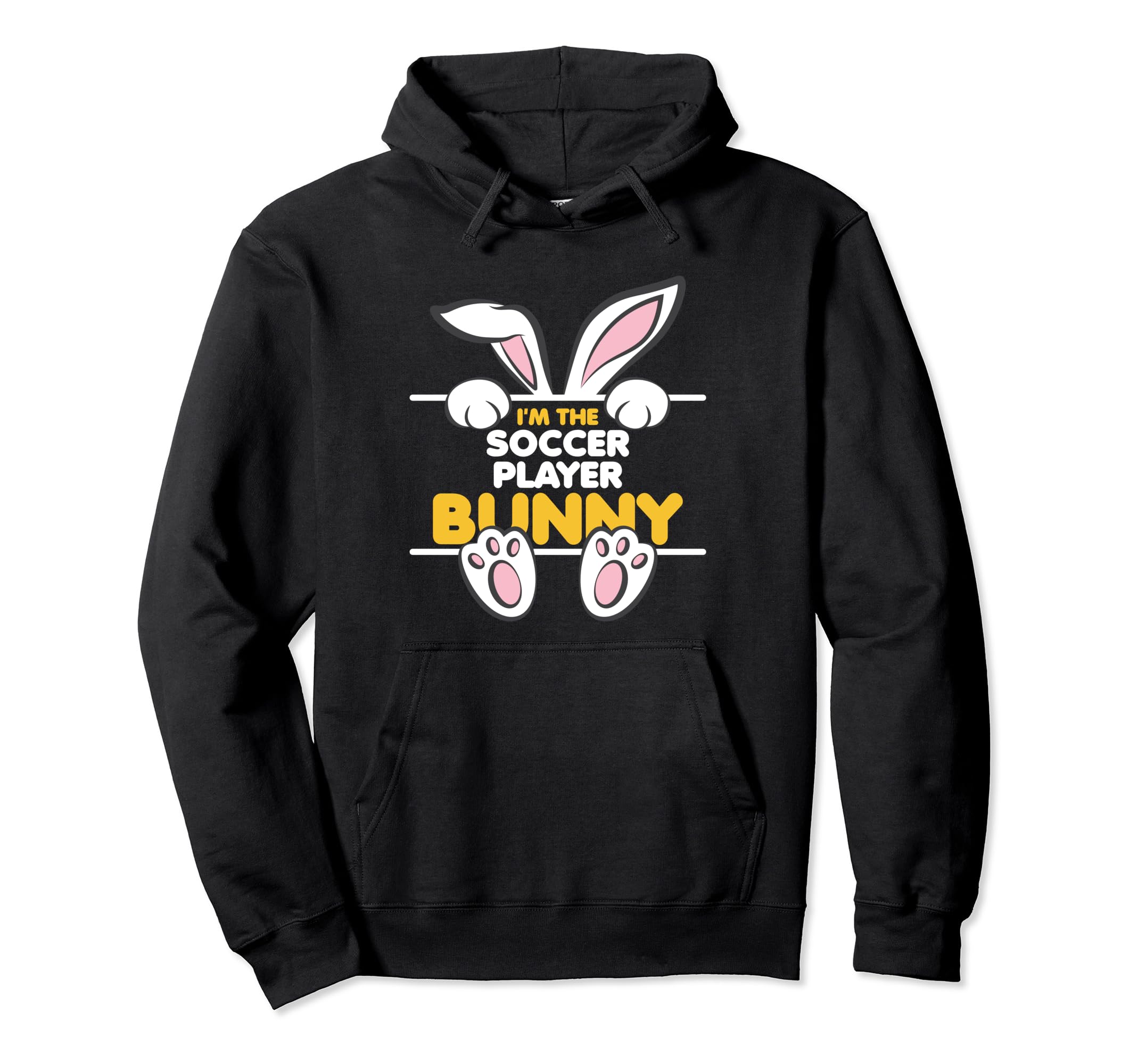 Im Soccer Player Bunny Funny Easter Hoodie - Minimalist Print Men Women - T-Shirt, Sweatshirt, Hoodie