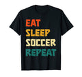 Soccer Player Eat Sleep Soccer Repeat T-Shirt - Custom Art Print Men Women - T-Shirt, Sweatshirt, Hoodie