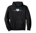 Argentina Heartbeat Argentinian Flag Hoodie - Streetwear Style Men Women - T-Shirt, Sweatshirt, Hoodie