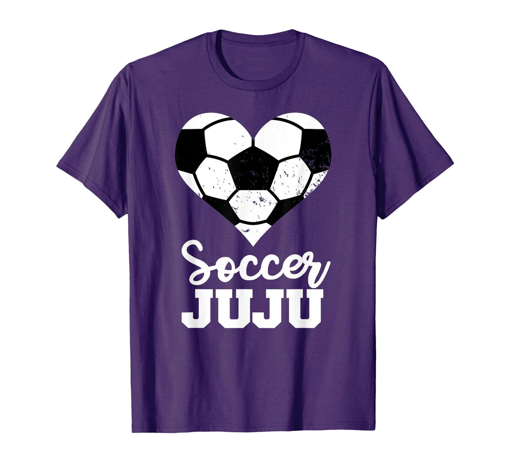 Soccer Juju Funny Soccer Heart Grandma Juju T-Shirt - Unique Graphic Unisex - T-Shirt, Sweatshirt, Hoodie
