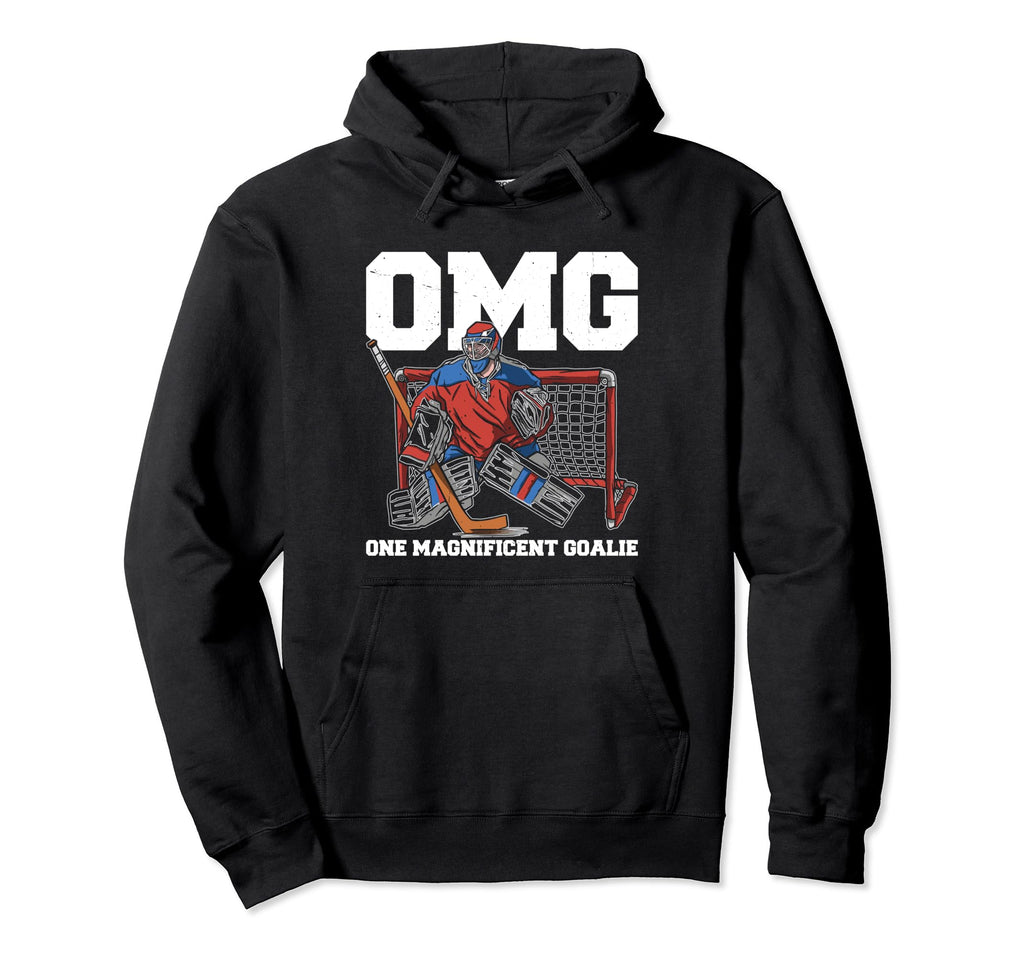 Goaltender Goalkeeper Ice Hockey Hoodie - Fun Novelty Design Men Women - T-Shirt, Sweatshirt, Hoodie