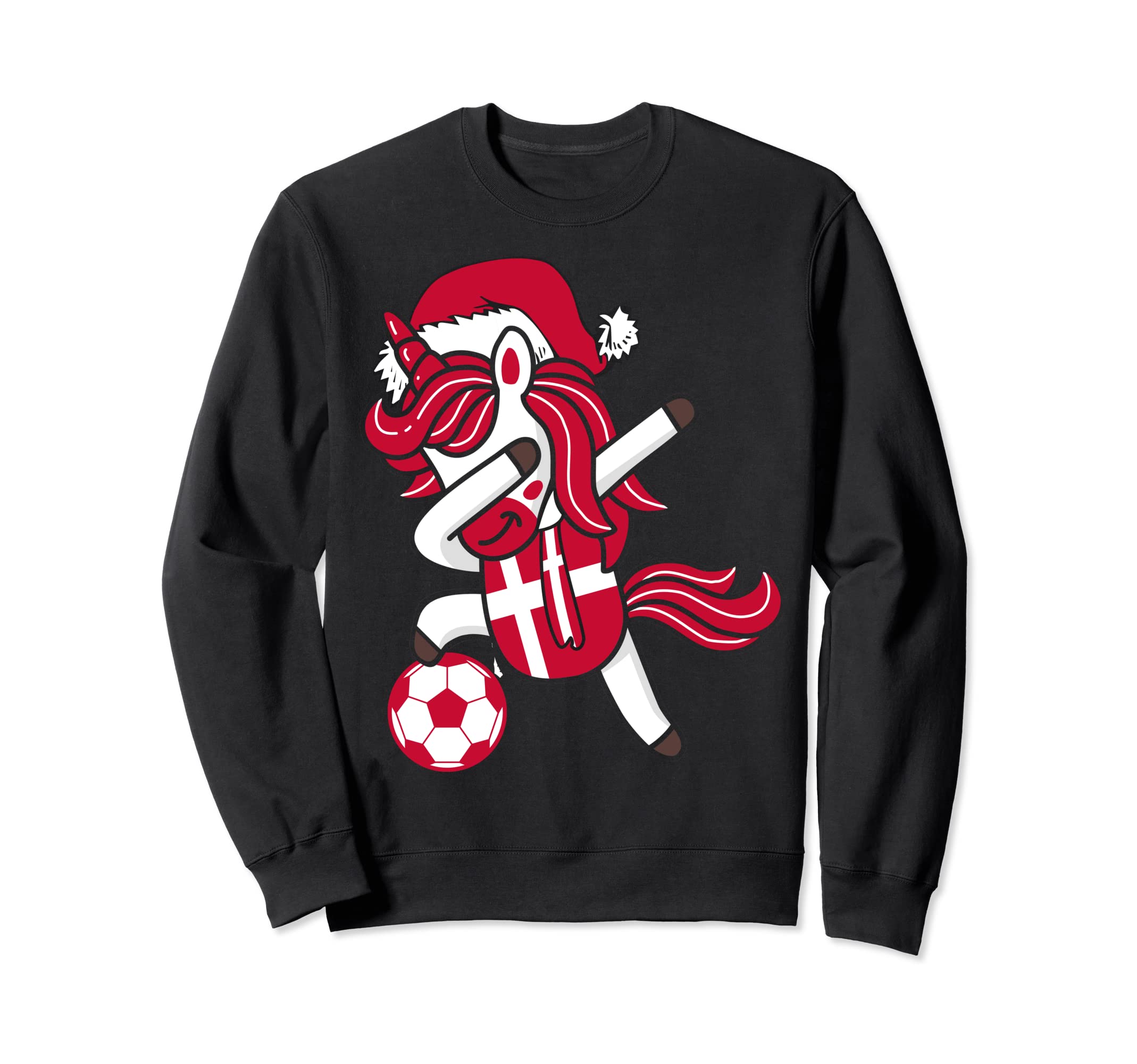 Soccer Dabbing Unicorn Hat Sweatshirt - Minimalist Print for Adults - T-Shirt, Sweatshirt, Hoodie