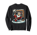 Santa Claus Soccer Goalie Sports Sweatshirt - Trendy Graphic for Adults - T-Shirt, Sweatshirt, Hoodie