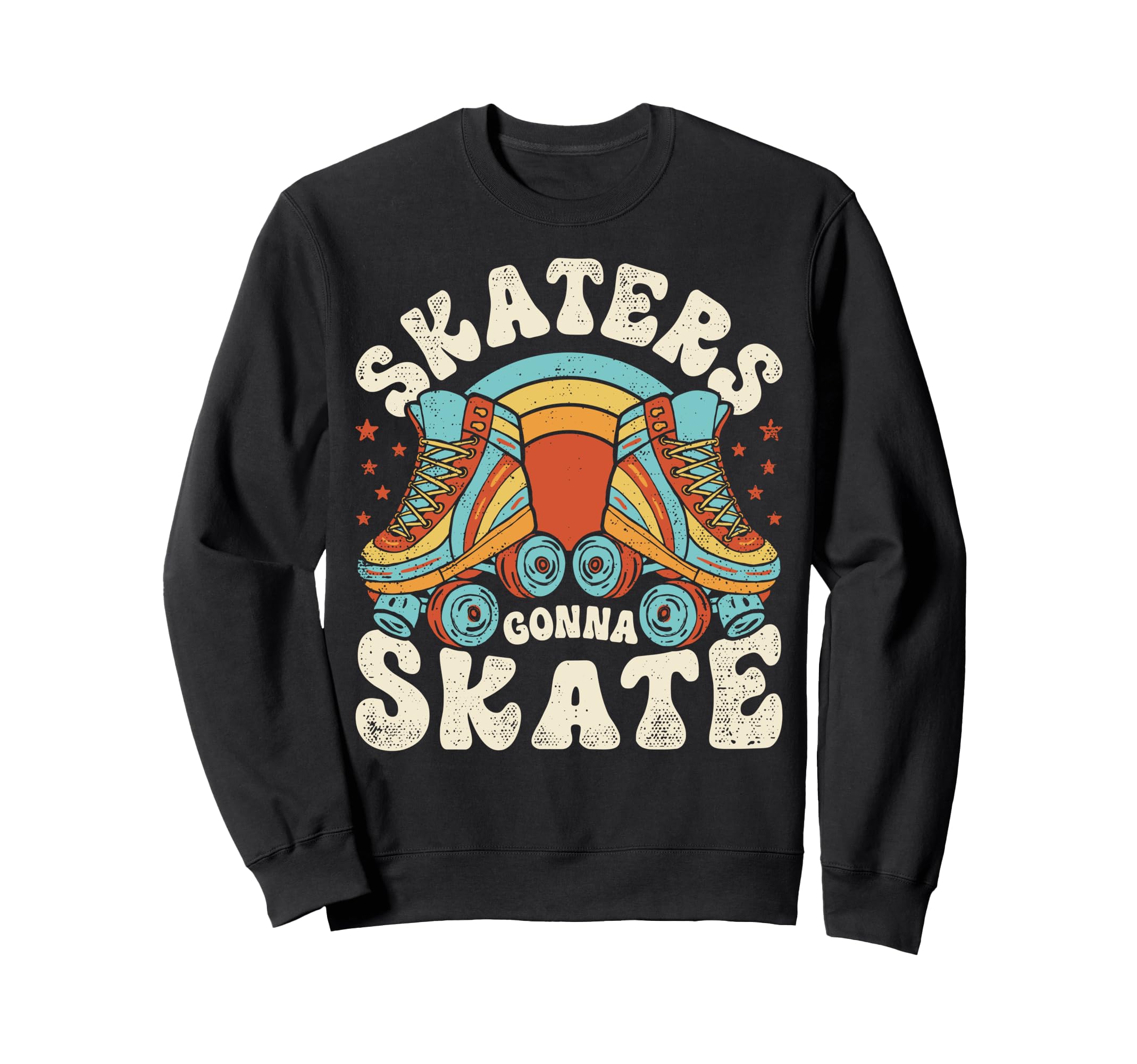 Roller Skating Funny Skaters Sweatshirt - Aesthetic Graphic Men Women - T-Shirt, Sweatshirt, Hoodie