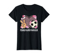 Peace Love Soccer Lover Leopard Soccer T-Shirt - Unique Graphic Men Women - T-Shirt, Sweatshirt, Hoodie