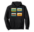 Colorful Cassette Tapes Hoodie - Minimalist Print Unisex - T-Shirt, Sweatshirt, Hoodie