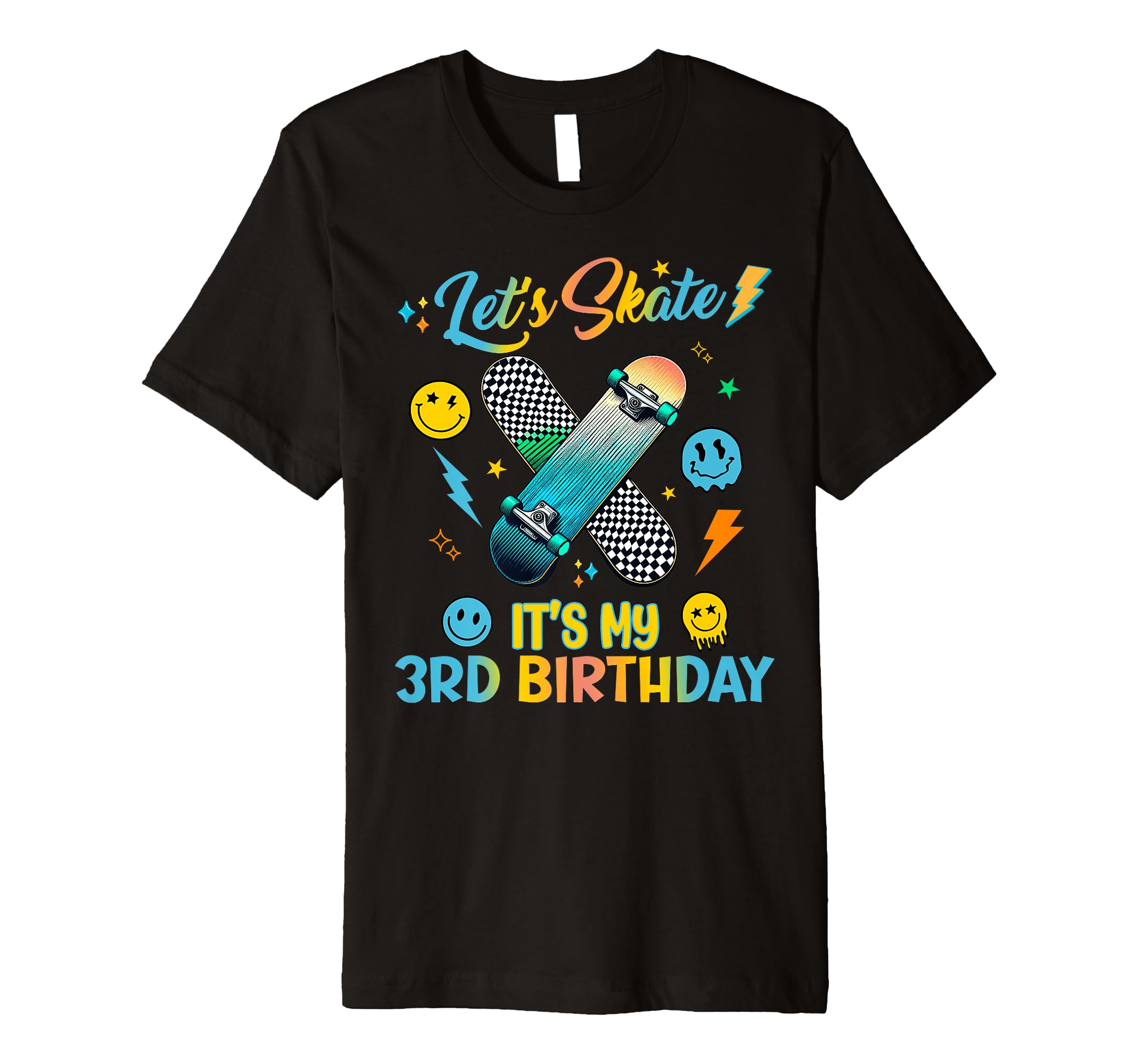 Skateboard Birthday Roller Skates T-Shirt - Aesthetic Graphic Unisex - T-Shirt, Sweatshirt, Hoodie