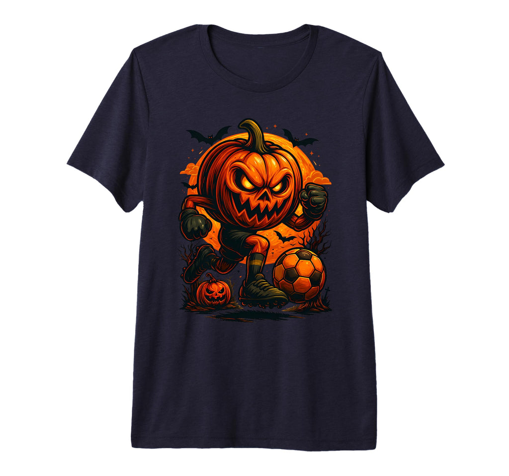 Happy Halloween Scary Pumpkin Showing T-Shirt - Novelty Apparel Unisex - T-Shirt, Sweatshirt, Hoodie